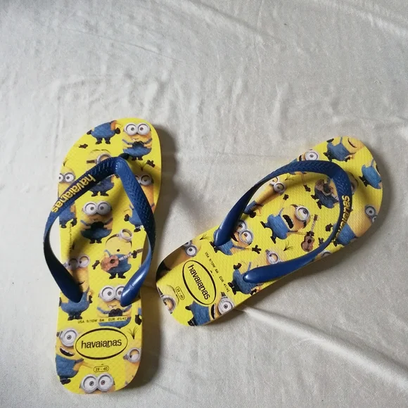 Sandal Havaianas Minion Havaianas Shoes Havaianas Flipflops With Minions  Print Size